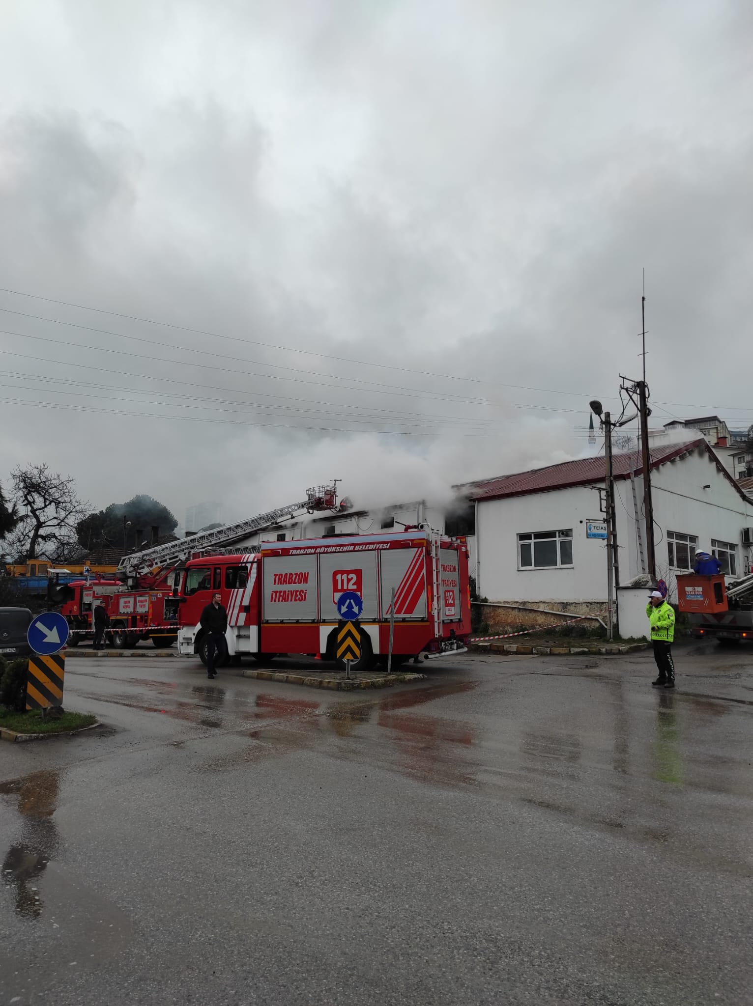 Trabzonda yangın