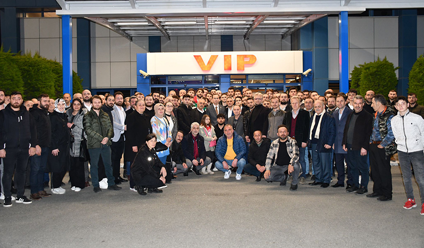 AK Parti Trabzon Milletvekili Cora'ya coşkulu uğurlama