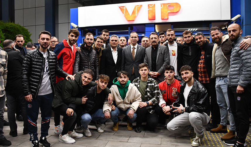 AK Parti Trabzon Milletvekili Cora'ya coşkulu uğurlama