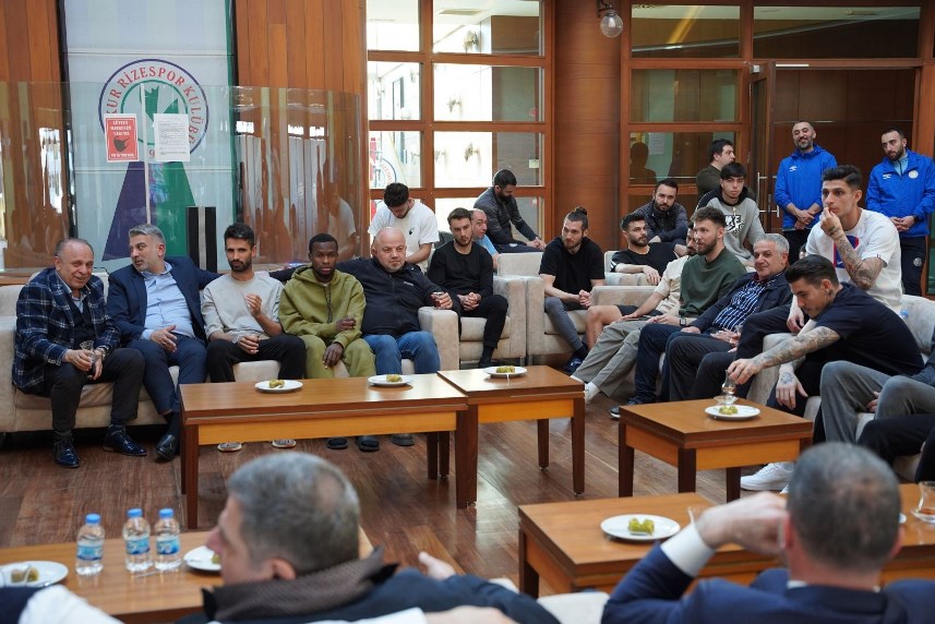 Çaykur Rizespor'da bayramlaşma töreni