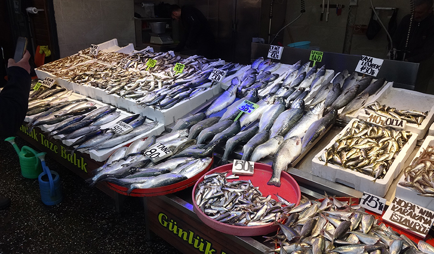 Denizlerde av yasağı başladı ama Trabzon'da tezgahlardaki hareketlilik sürüyor