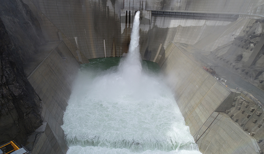 Yusufeli Barajı ve HES'te su yüksekliği 112 metreyi aştı