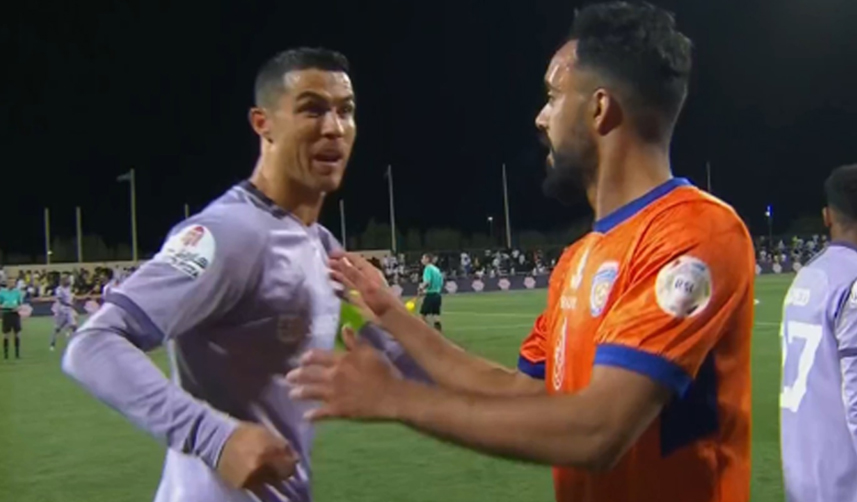 Trabzonspor'un eski yıldızı ile Ronaldo karşılaştı! Tansiyon yükseldi