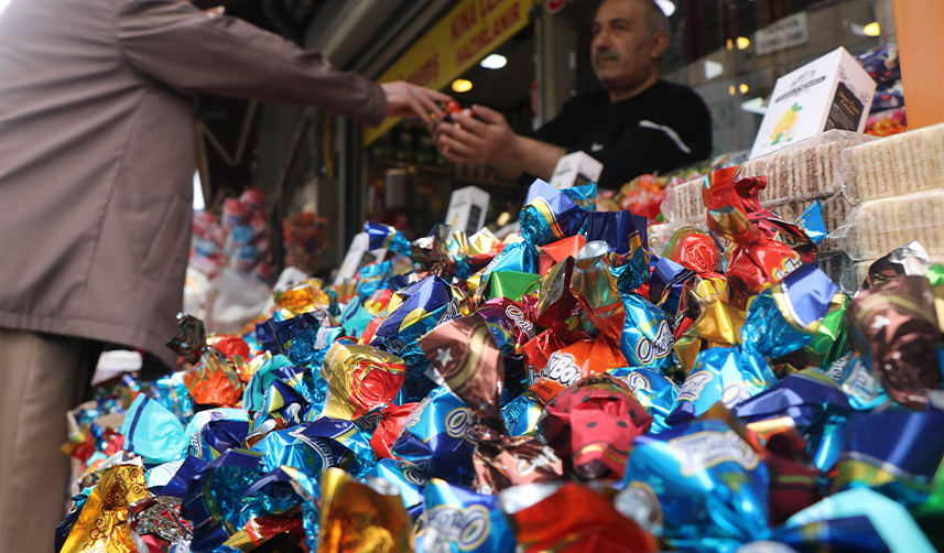 Samsun'da bayram şekerine yoğun ilgi 