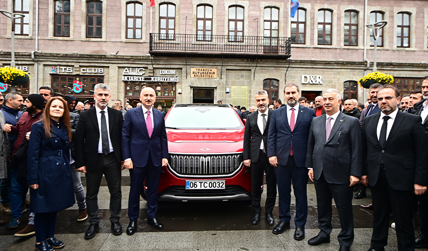 Yerli ve Milli TOGG ilk kez Trabzon sokaklarında! 