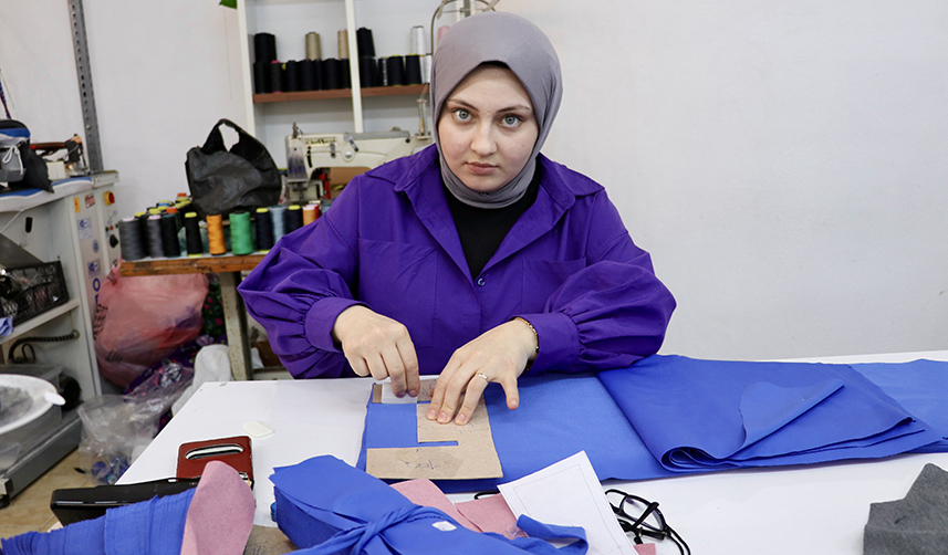 Trabzon'da KOSGEB desteği ile tekstil sektörüne adım attı! 17 kişiyi istihdam ediyor