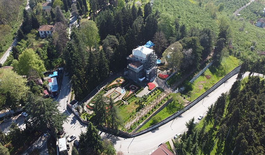Trabzon'daki Atatürk Köşkü tarihinin en kapsamlı restorasyonunda