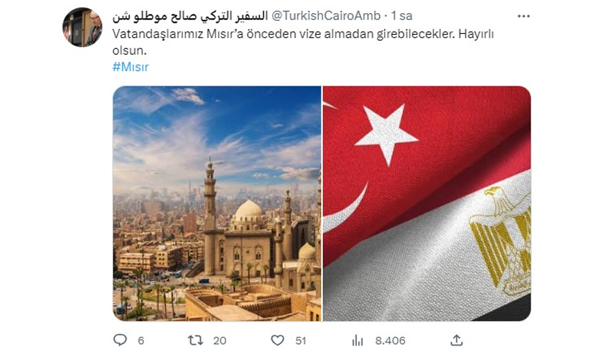 'Hayırlı olsun' diyerek duyurdu! Türk vatandaşlarına kapıda vize uygulaması