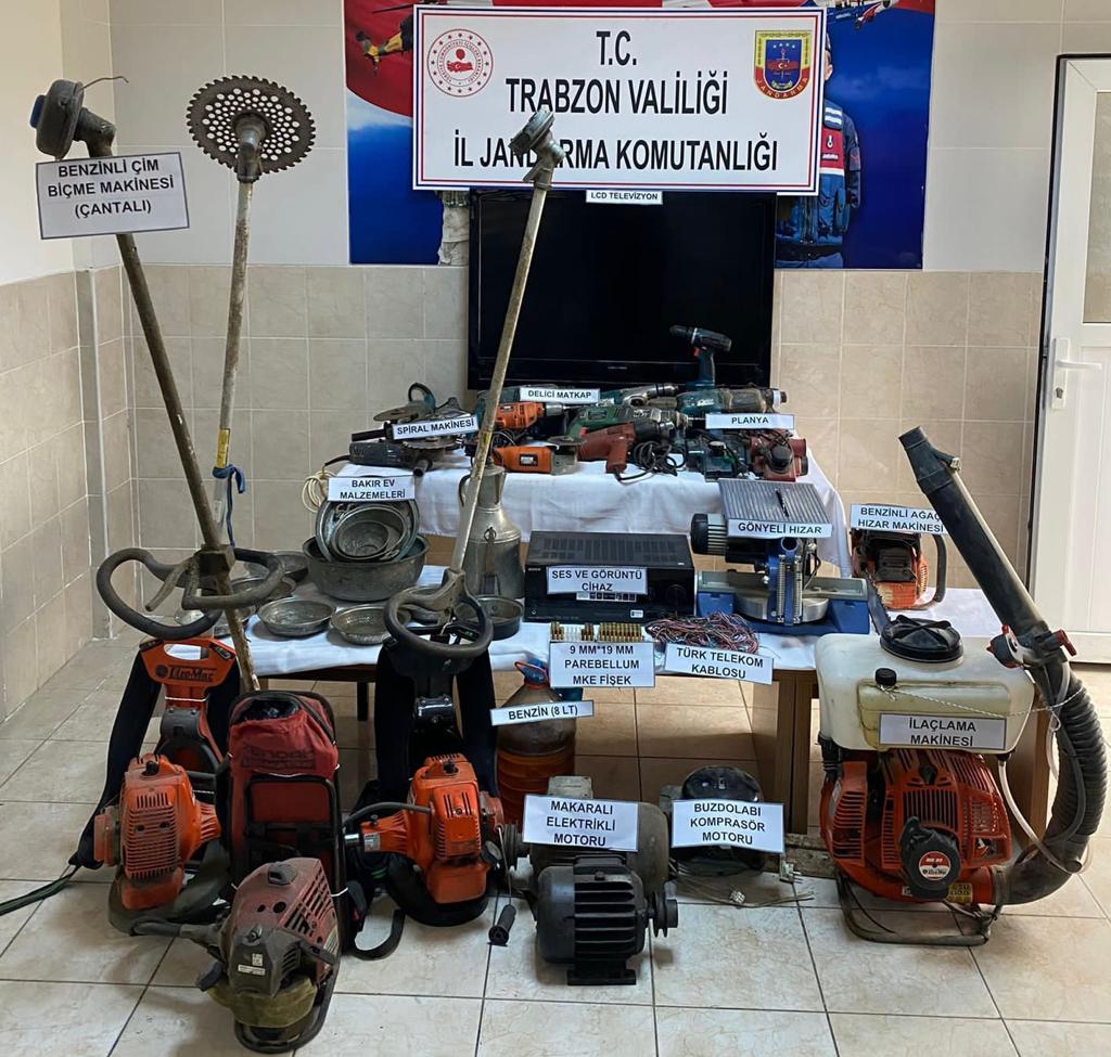 Trabzon’da Jandarma'dan üç aylık faaliyet raporu! Yüzlerce olay...