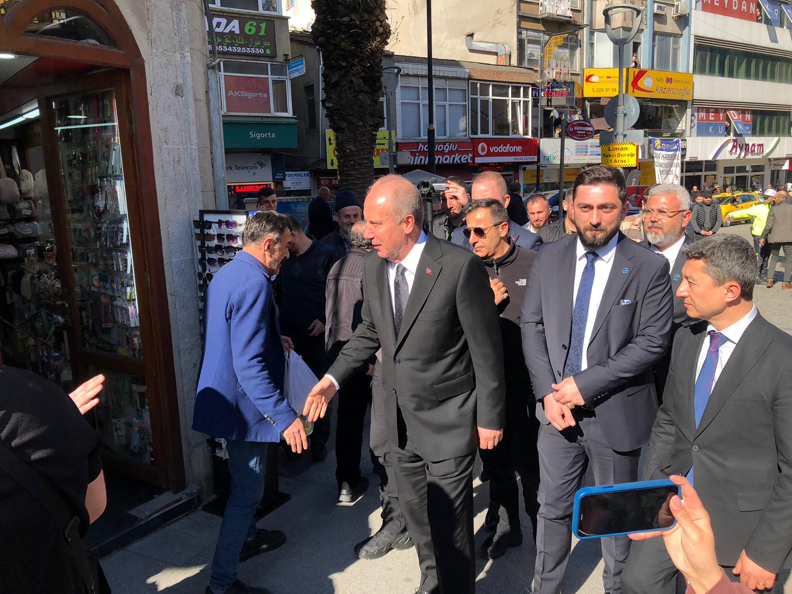 Cumhurbaşkanı adayı Muharrem İnce Trabzon'da! 
