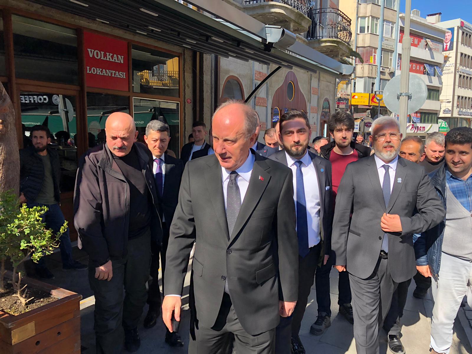 Cumhurbaşkanı adayı Muharrem İnce Trabzon'da! 