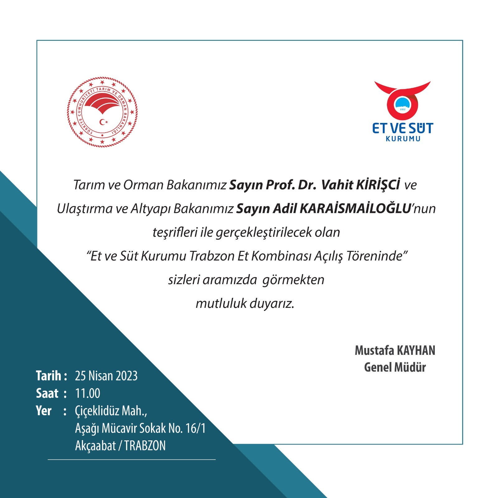 Trabzon’a bir bakan daha geliyor! O açılışa katılacak