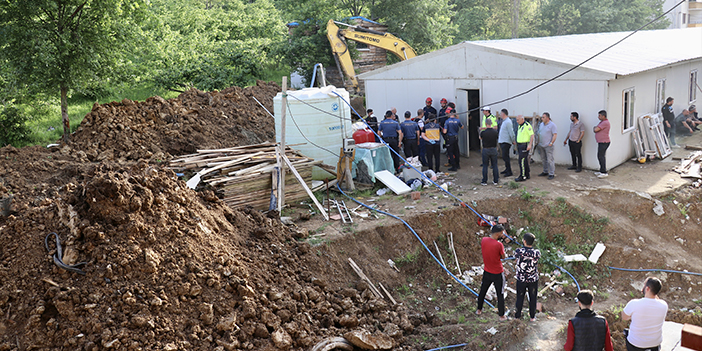 Trabzon'da acı olay! Göçük altında kalan işçi hayatını kaybetti