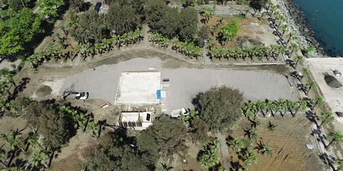 Akçaabat Sahil Park etap etap ilerliyor