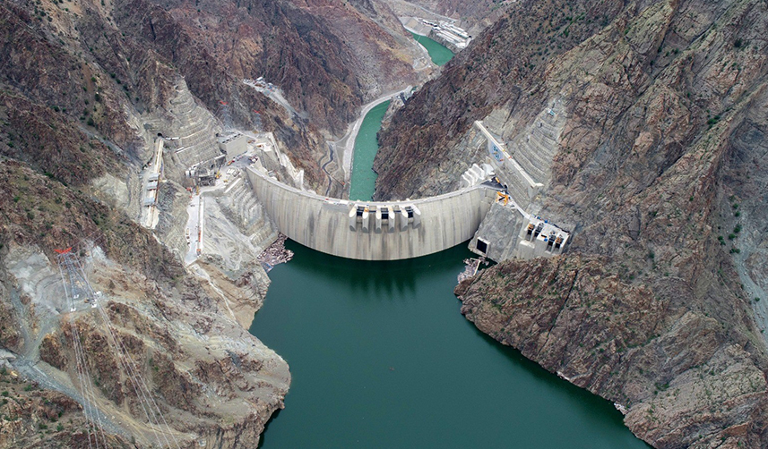 Artvin'deki Yusufeli Barajı'nda su seviyesi 131 metreyi buldu