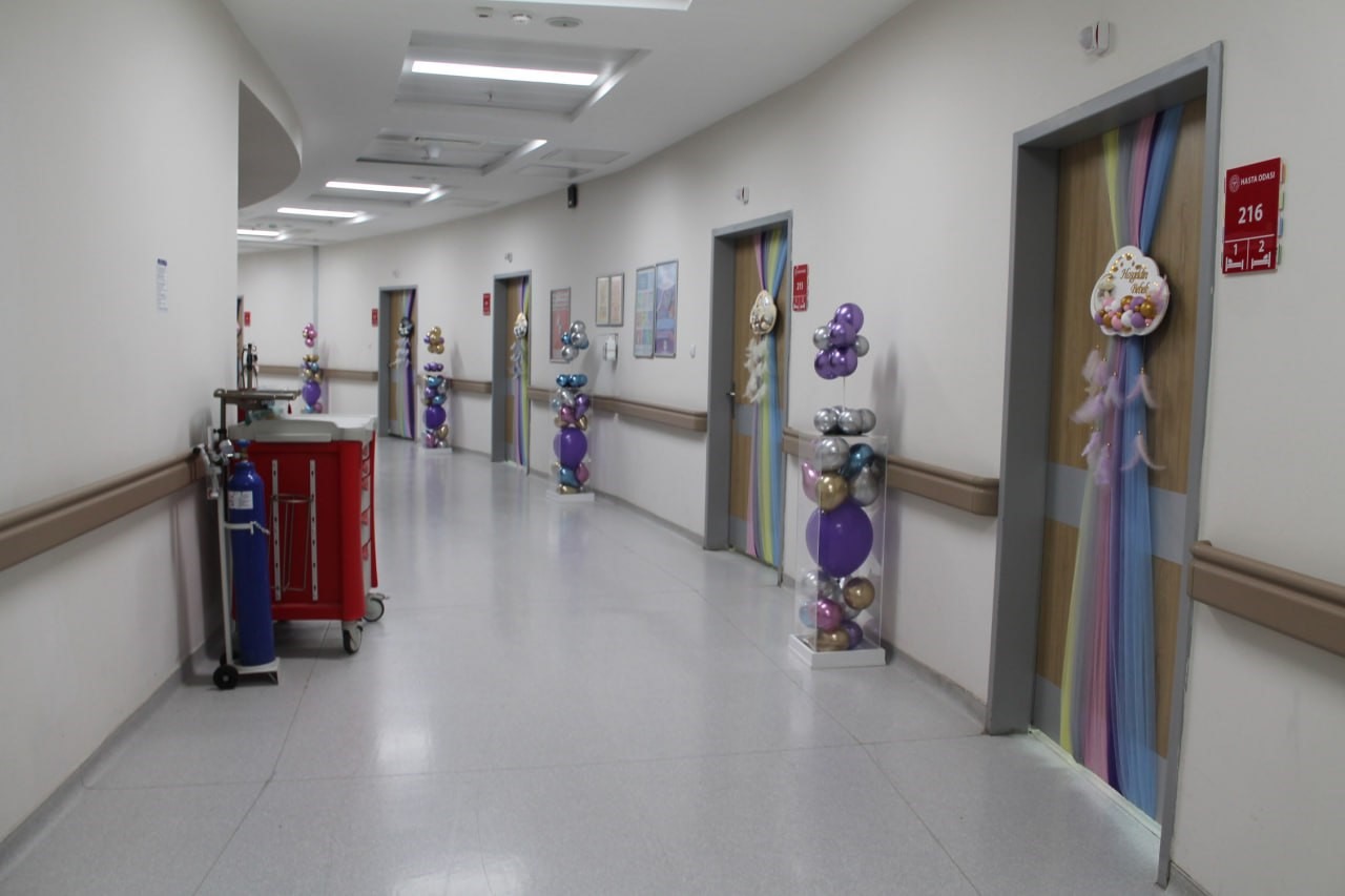 Bayburt'ta çocuk servisinin duvarları süslendi