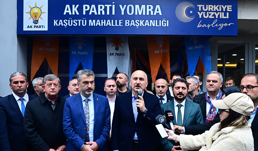 Bakan Karaismailoğlu Trabzon'da konuştu Bu iş vatan, millet meselesidir