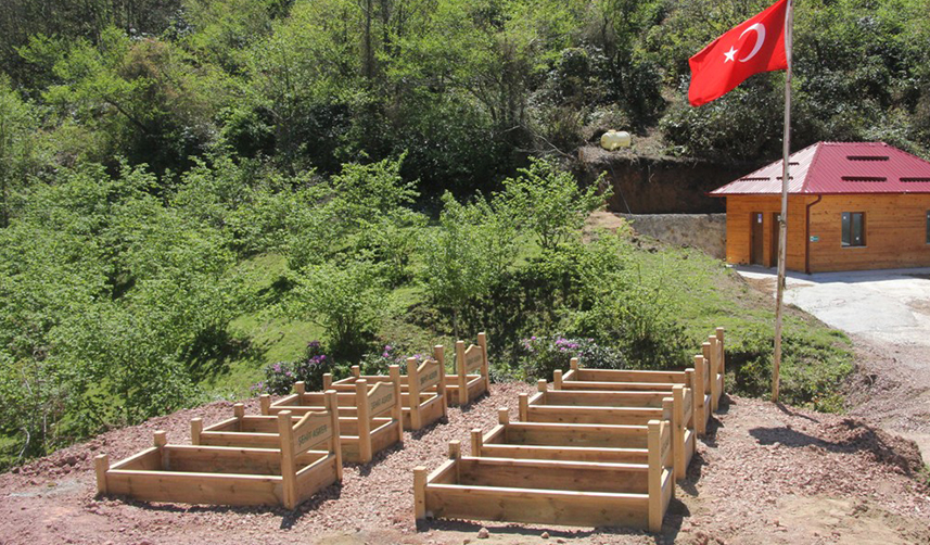 Giresun'da şehit mezarlarında düzenleme