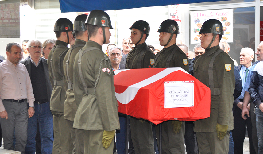 Kıbrıs gazisi Artvin'de son yolculuğuna uğurlandı