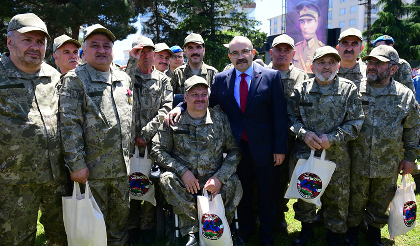 Trabzon'da engelli gençler temsili askerlik yaptı