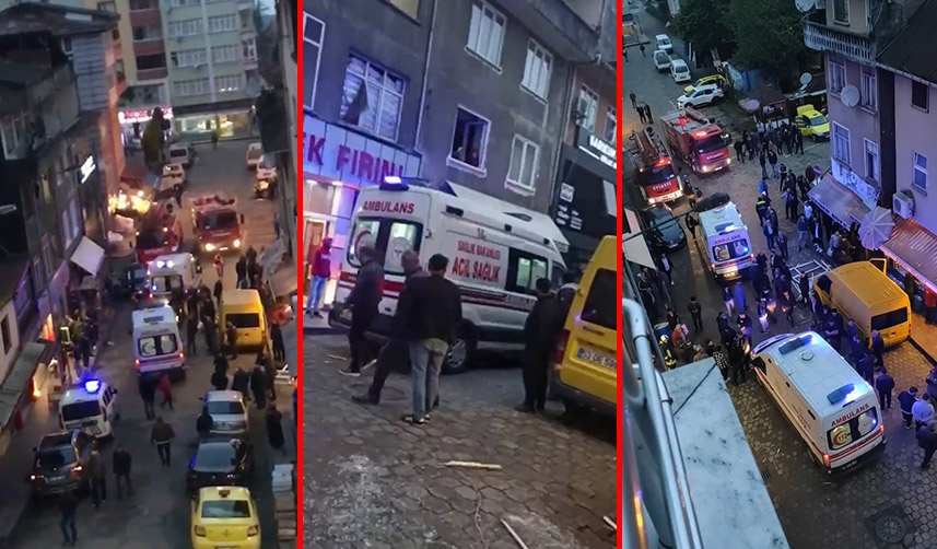 Rize’de evde tüp patladı: 2 yaralı