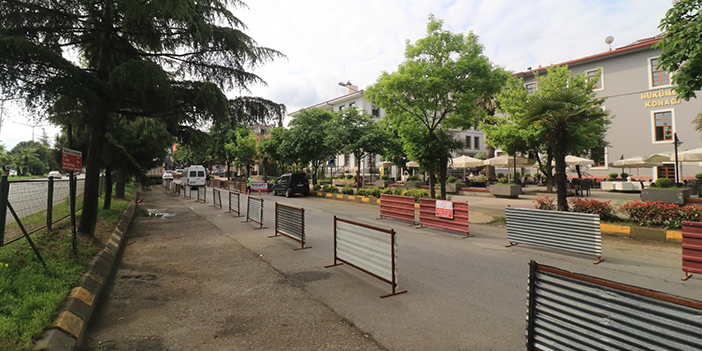 Akçaabat'ta Atatürk Bulvarı yenileniyor