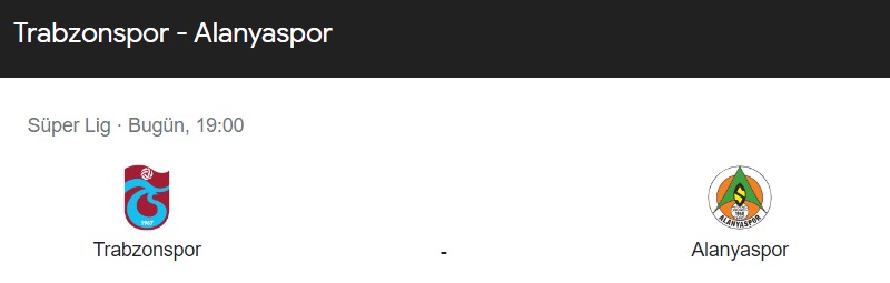 Trabzonspor Alanyaspor maçı saat kaçta hangi kanalda?