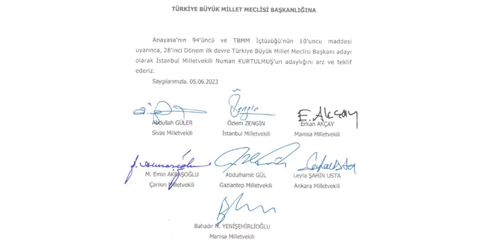 AK Parti Meclis Başkan adayı belli oldu