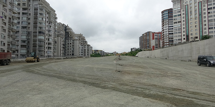 Trabzon Kanuni Bulvarı'nda çalışmalar hız kesmiyor