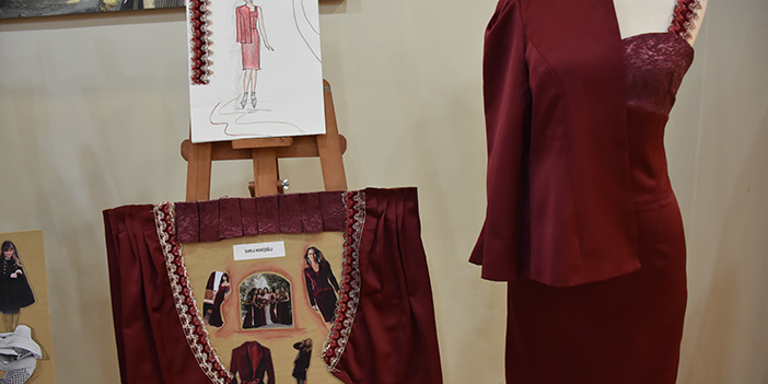 Trabzon'da atık kumaşlardan tasarlanan kıyafetler sergilendi