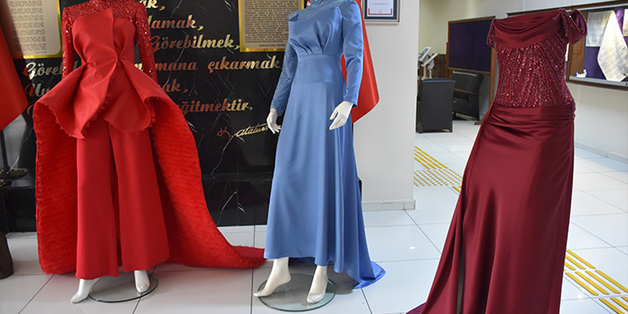 Trabzon'da atık kumaşlardan tasarlanan kıyafetler sergilendi