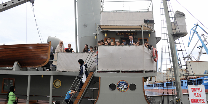 TCG Nusret N-16 Müze Gemisi Trabzon'da ziyarete açıldı