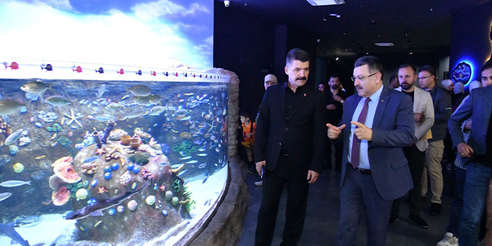 Başkan Genç, İl Emniyet Müdürü Esertürk’e Trabzon Akvaryum’u gezdirdi