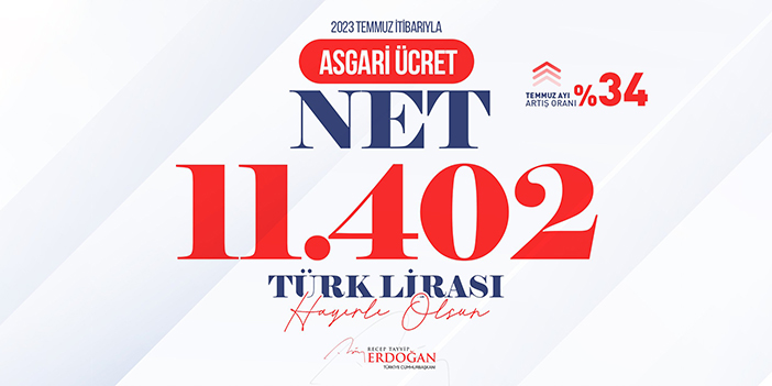 Cumhurbaşkanı Erdoğan’dan asgari ücret açıklaması “Hayırlı ve uğurlu olsun”
