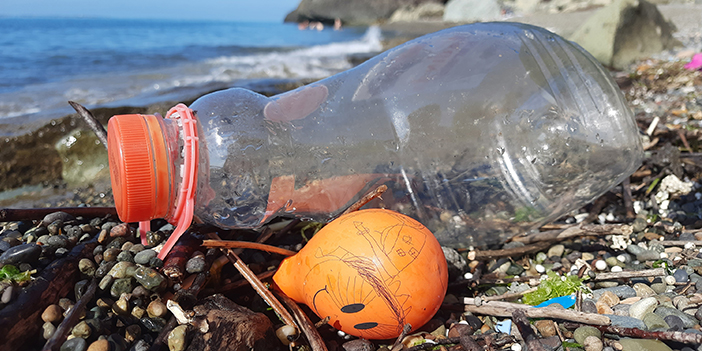 Trabzon'da olumsuz hava şartları sonrası sahiller çöple doldu