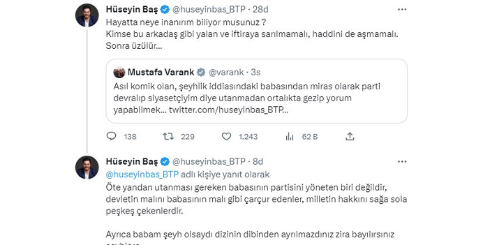 Trabzonlu Eski Bakan ile Trabzonlu Genel Başkan birbirine girdi!