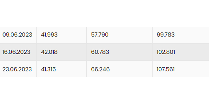 Merkez Bankası rezervleri 107,6 milyon dolara yükseldi