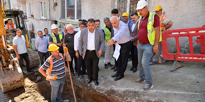 Trabzon'da dev içme suyu projesi tam gaz devam