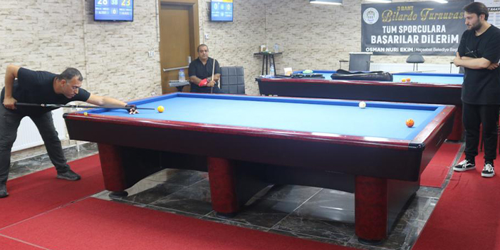 Akçaabat'ta bilardo turnuvası sona erdi