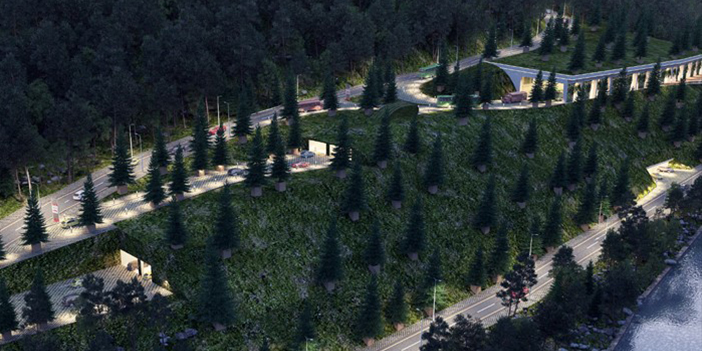 Ayder Yaylası'nın çevreci otoparkı kendini gösterdi