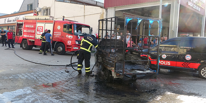 Giresun'da kağıt toplayıcısı grupla esnaf arasında kavga