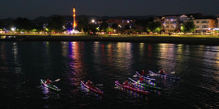 Ordu gecelerinde kano şöleni büyüledi