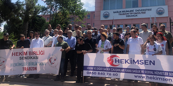 Trabzon’da doktorlar iş bıraktı! “Yoksulluk sınırında maaşlara çalışıyoruz”
