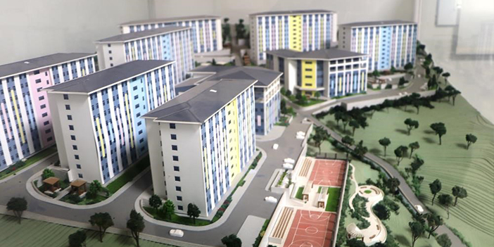 Samsun'da 546 milyon TL'lik yurdun yüzde 75'i tamamlandı