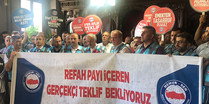 Memur-Sen Trabzon’dan zam teklifine tepki! “Emeğin karşılığı kısılarak bütçe büyümez”