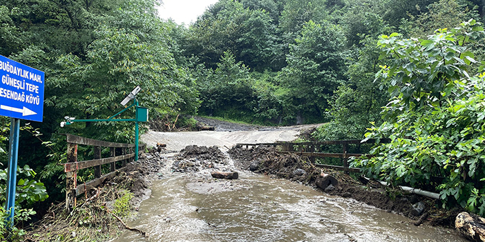 Rize'de heyelan! 8 ev boşaltıldı