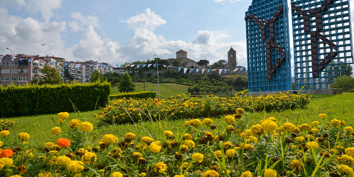 Trabzon'da 804 bin adet çiçek dikildi