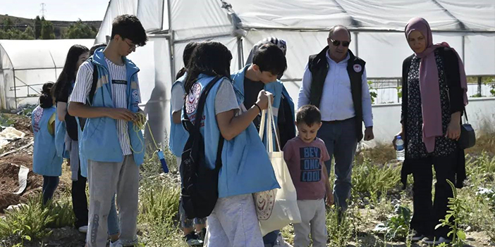Bayburt'ta çocuklar tarım hakkında bilgilendirildi