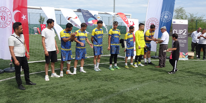 Trabzon'da göçmenlerin futbol turnuvası sona erdi 