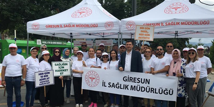 Giresun'da Halk Sağlığı Haftası'nda farkındalık etkinlikleri!